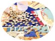 画像1: 【4mm】ホットフィックス半丸タイプ／ピンクゴールド No.003 (1)