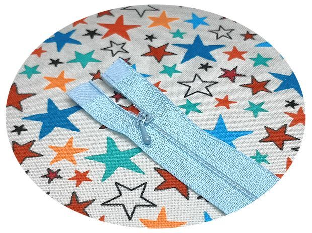 ドール用 10cmミニオープンファスナー／8.みずいろ - Pb'-factory webshop