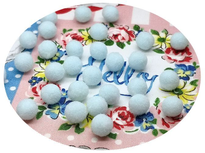 8mmボンテン／15.薄水色【20個入、40個入】