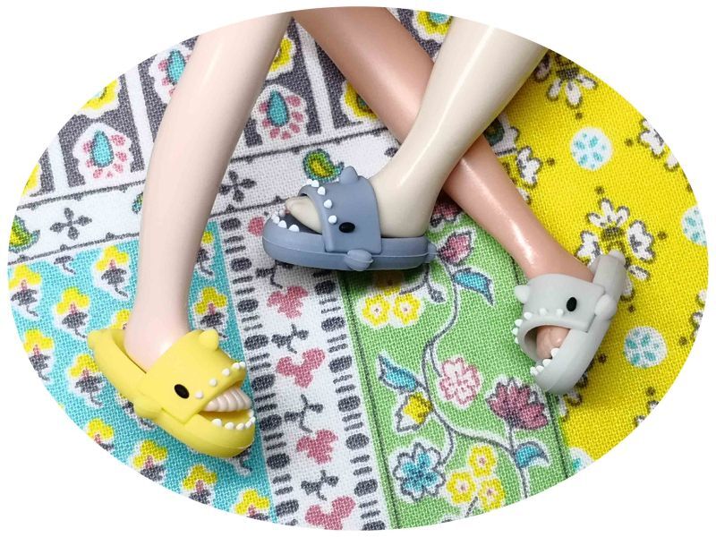 ドール用 サメスリッパ(Sサイズ)/6.グリーン